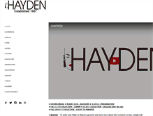 Tablet Screenshot of haydensingapore.com